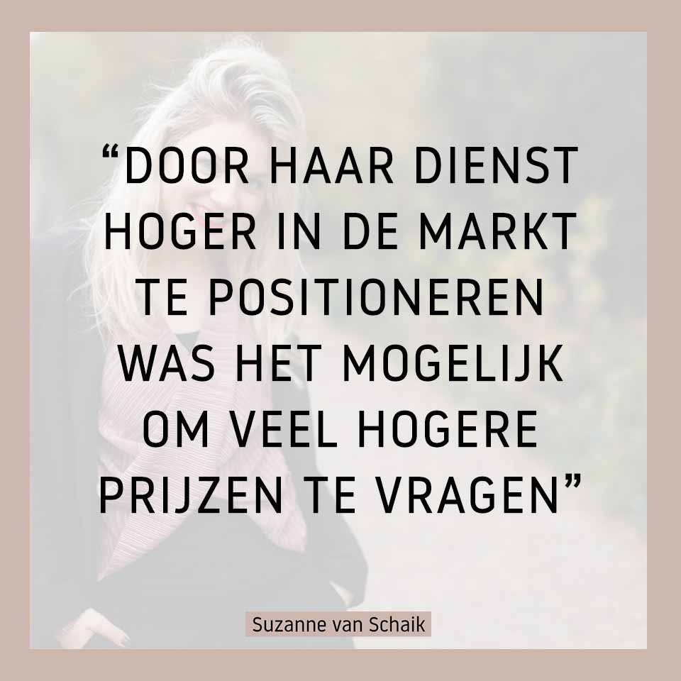 businesscoach, online programma, online lancering, suzanne van schaik, hoogwaardig programma, vip-dag, word super aantrekkelijk voor de beste klanten, sterke positionering, prijsstrategie, hoger in de markt positioneren, winstgevend bedrijf, minder hard werken